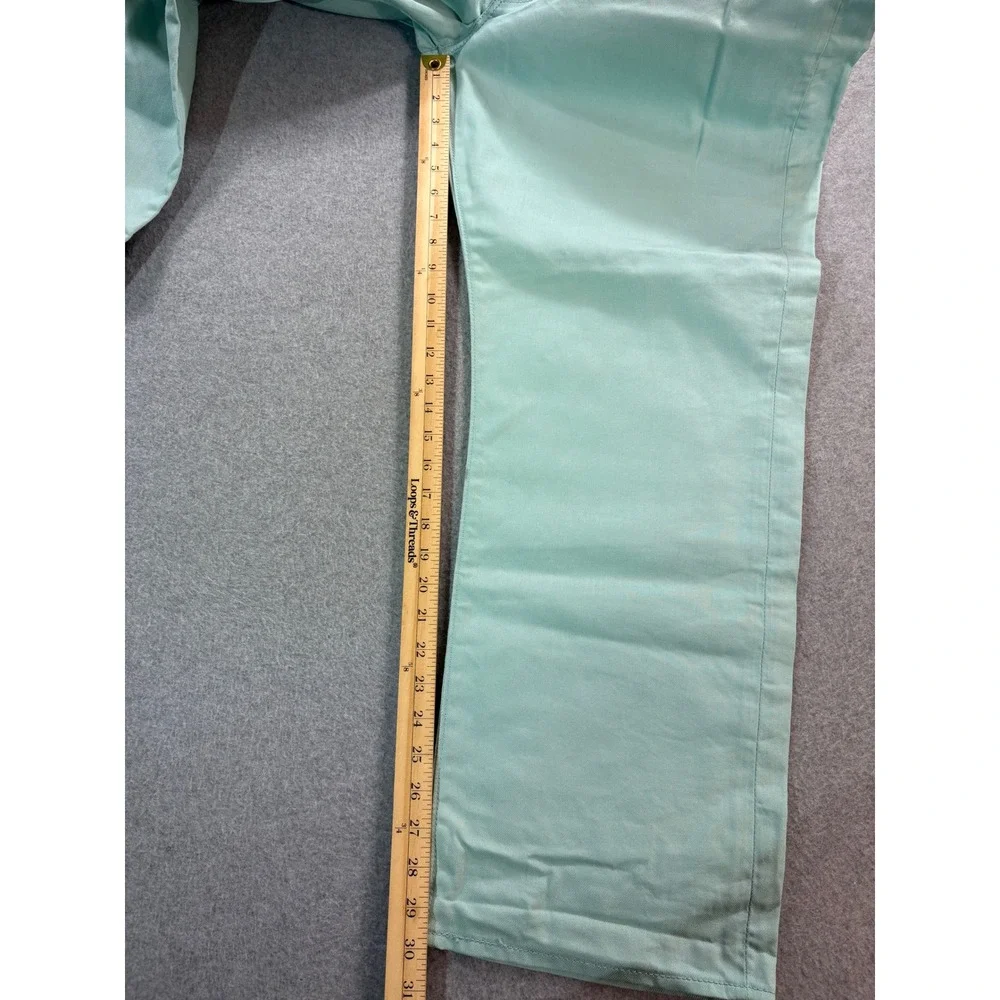 Levis 501 Original Fit Jeans Mens 42x30 Aqua Seafoam Green‎ Button Fly Cotton